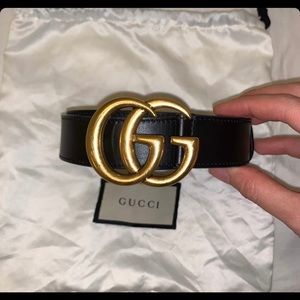 Gucci Double GG Belt Size 85